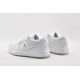 Nike Air Jordan 1 Retro Low White Metallic Silver 309192 111 Womens And Mens Shoes